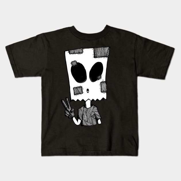 Alien bag Kids T-Shirt by TKDoodle